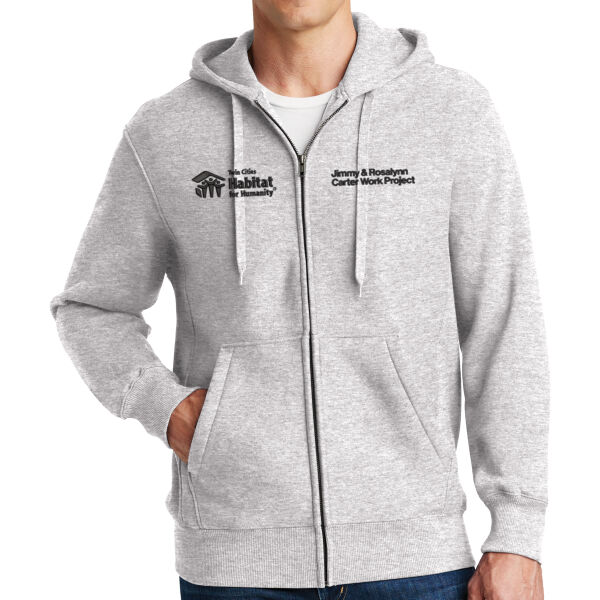 Sport-Tek Super Heavyweight Full Zip Hooded Sweatshirt - Embroidered Logos Thumbnail