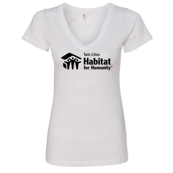 Next Level Women's Ideal V-Neck T-Shirt - Printed Logo Thumbnail