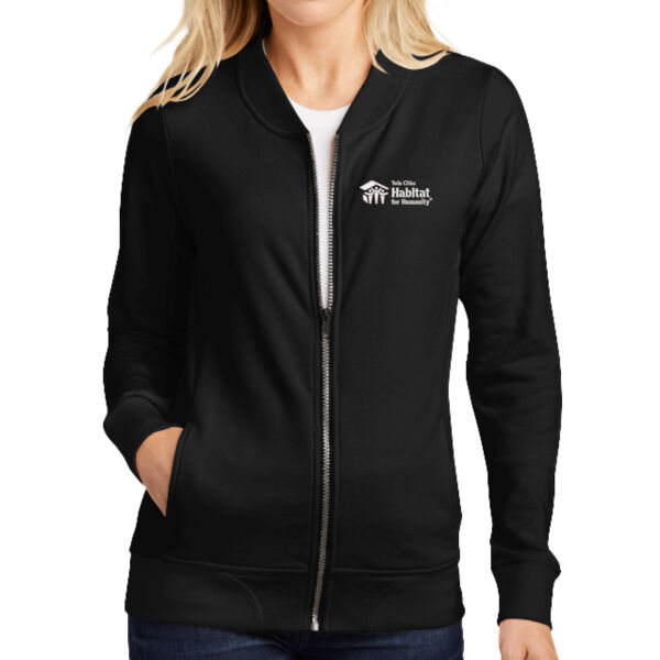 Sport-Tek Ladies Lightweight French Terry Bomber - Embroidered Logo Thumbnail