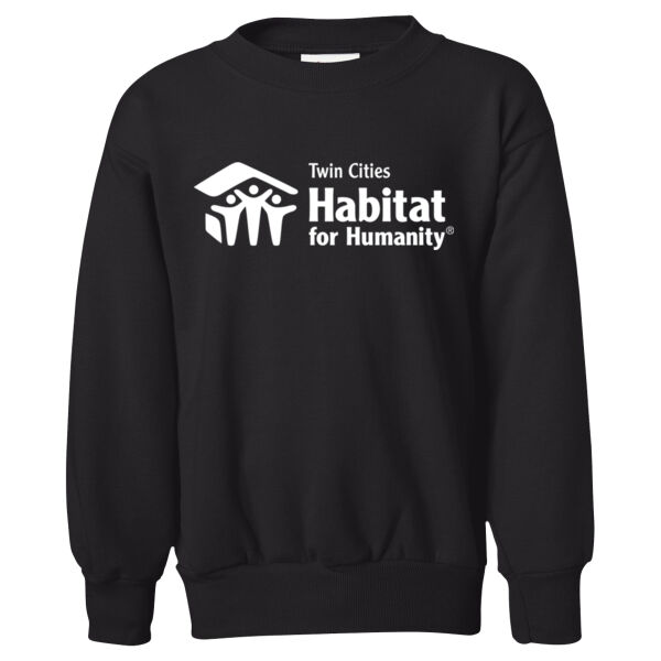 Hanes Ecosmart Youth Crewneck Sweatshirt - Printed Logo Thumbnail