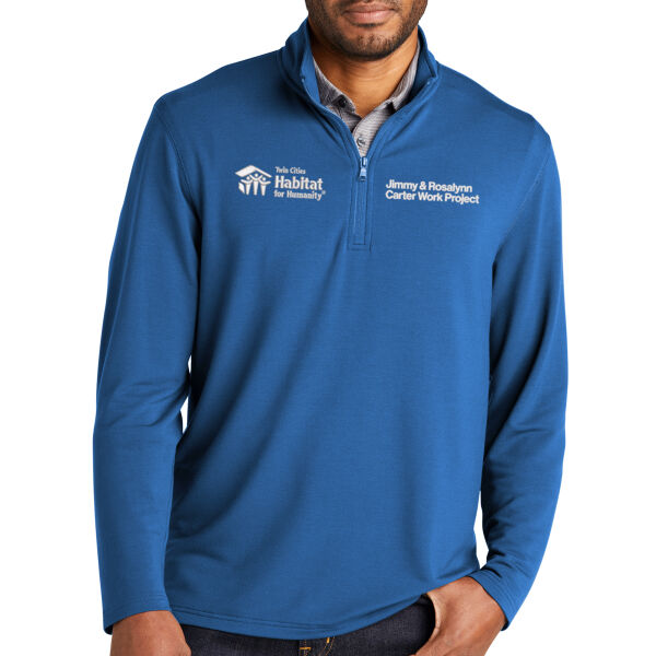 Port Authority Microterry 1/4 Zip Pullover - Embroidered Logos Thumbnail