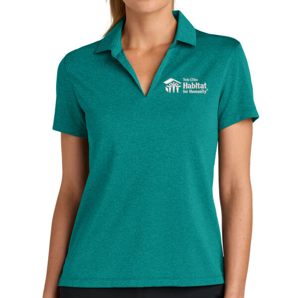 Nike Women's Dri-FIT Smooth Heather Polo - Embroidered Logo Thumbnail