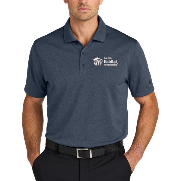 Nike Dri-FIT Smooth Heather Polo - Embroidered Logo Thumbnail