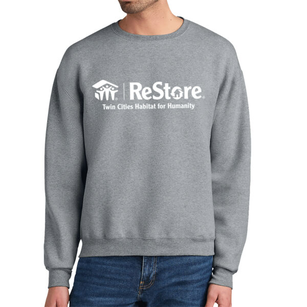 Jerzees Rugged™ Unisex Crewneck Sweatshirt - Printed Logo Thumbnail