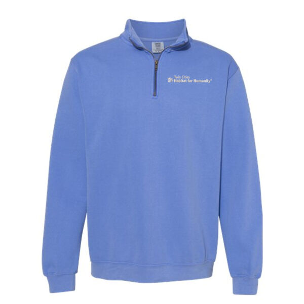 Comfort Colors Unisex Garment-Dyed Quarter-Zip Sweatshirt - Embroidered Logo Thumbnail
