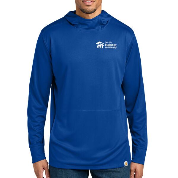 Carhartt Force Sun Defender Long Sleeve Hooded T-Shirt - Printed Logo Thumbnail