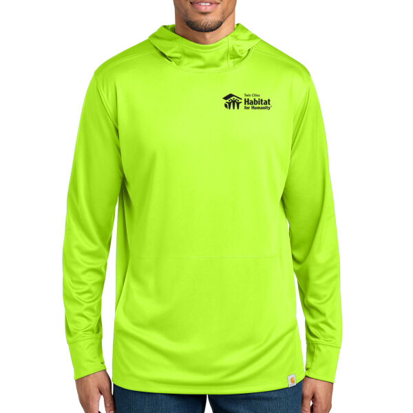 Carhartt Force Sun Defender Long Sleeve Hooded T-Shirt - Printed Logo Thumbnail