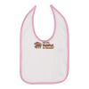 Infant Contrast Trim Premium Jersey Bib Thumbnail