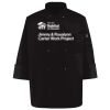 Ten Pearl Button Black Chef Coat Thumbnail
