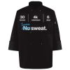 Ten Pearl Button Black Chef Coat Thumbnail
