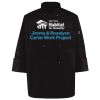 Ten Pearl Button Black Chef Coat Thumbnail